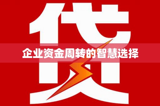 大园企业资金周转的智慧选择
