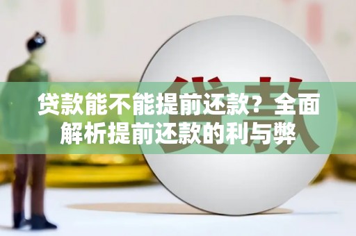 大园贷款能不能提前还款？全面解析提前还款的利与弊