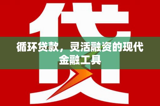 大园循环贷款，灵活融资的现代金融工具