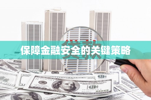 大园保障金融安全的关键策略